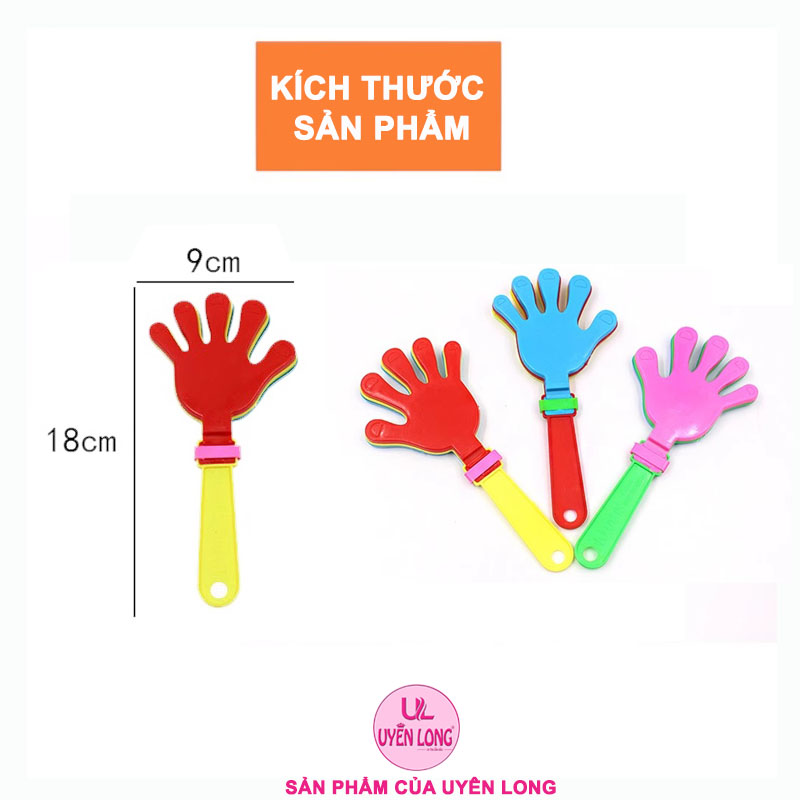 Bàn Tay, Đập Tay, Vỗ Tay Bằng Nhựa 3 Lớp Hình Mặt Cười Giúp Bé Tập Trung Và Không Khóc, Hỗ Trợ Mẹ Khi Cho Bé Ăn