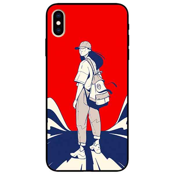 Ốp lưng in cho Iphone Xs Max Mẫu Cô Gái Đội Nón