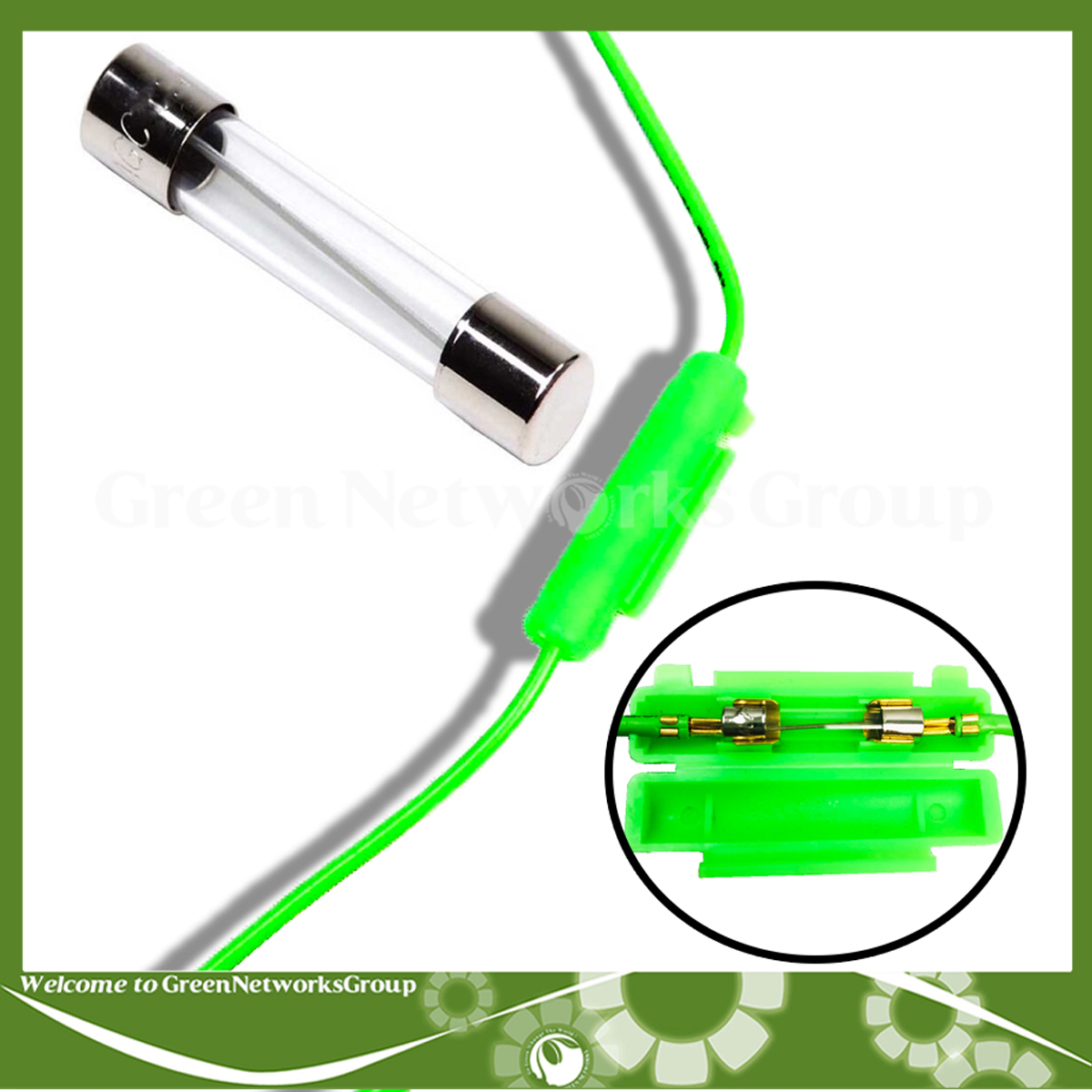 Hộp cầu chì xe máy , tay ga , dạng ống gắn cho nhiều loại xe Green Networks Group