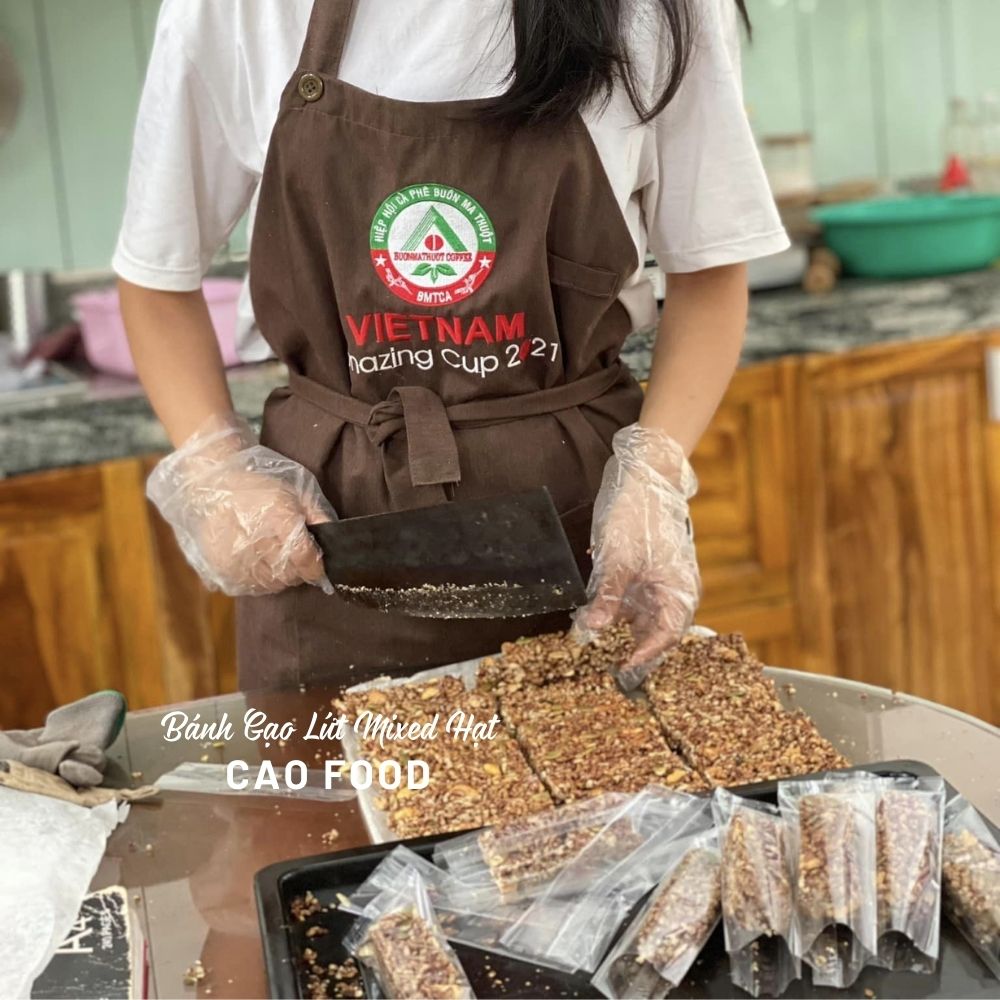 Bánh thanh gạo lứt rong biển mixed hạt dinh dưỡng cao cấp nướng mộc siêu ngon, giúp giảm cân an toàn