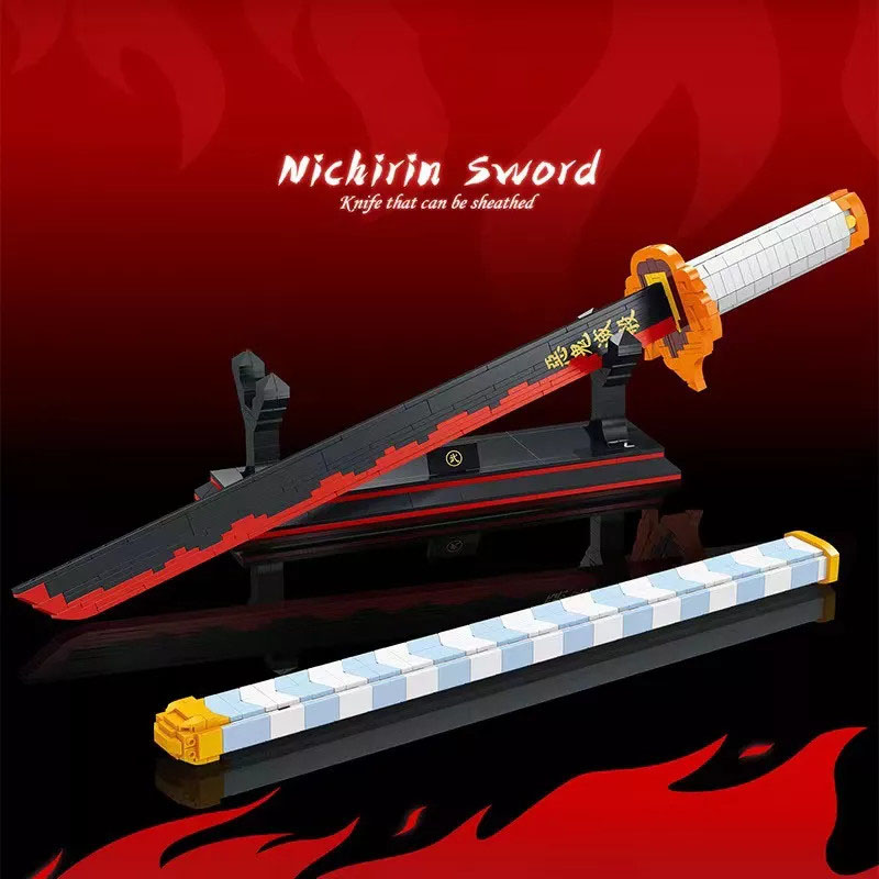 Đồ Chơi Lắp Ráp Mô Hình Nhật Luân Của Viêm Trụ Rengoku Kyojuro Trong Kimetsu No Yaiba Model DK1503 Với 790 Mảnh Ghép