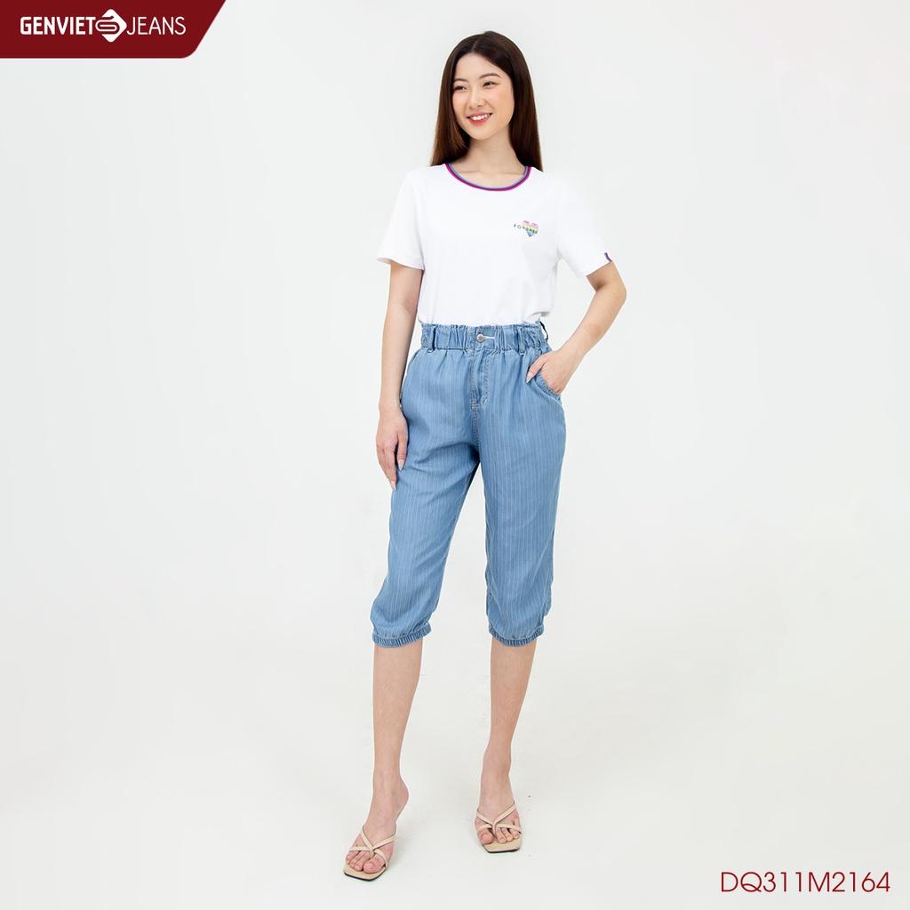 Quần Ngố Nữ Jogger GENVIET DQ311M2164