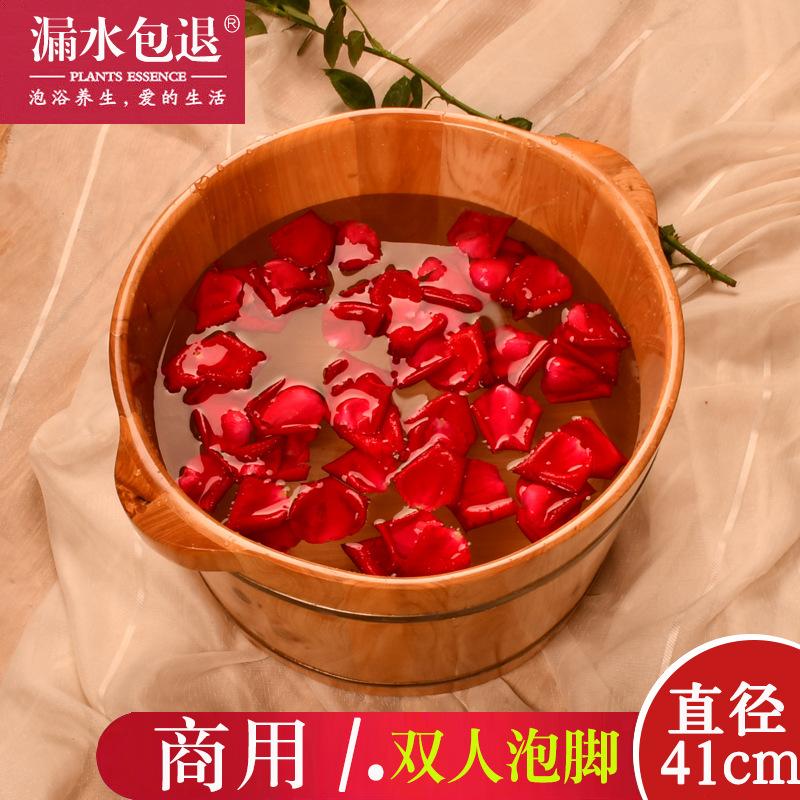 Phong cách mới nhất của nhà gỗ tuyết tùng thùng ngâm chân đôi phòng làm móng chân thùng ngâm chân thương mại thùng ngâm chân bằng gỗ rắn thùng ngâm chân