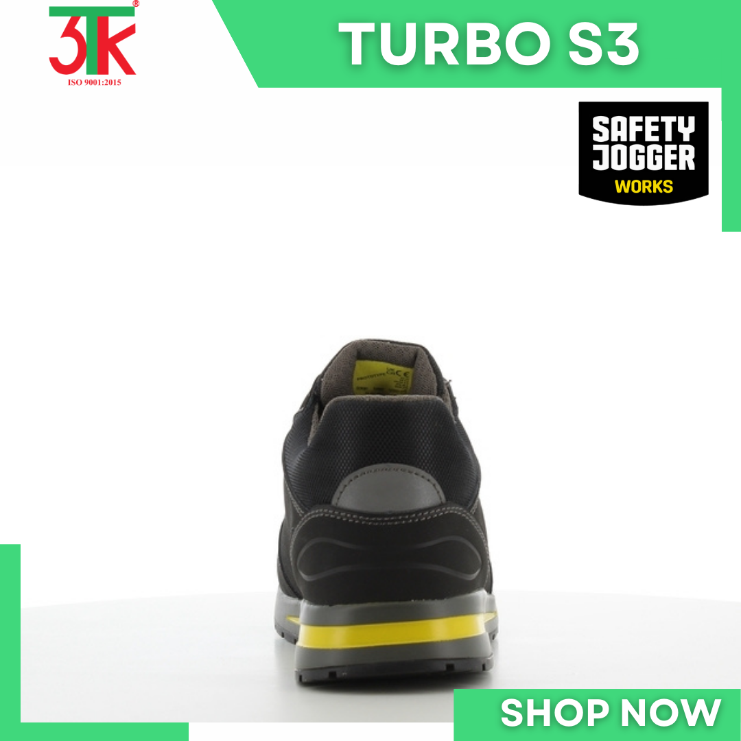 Giày bảo hộ lao động Safety Jogger Turbo S3 thấp cổ siêu nhẹ thoáng khí chống tĩnh điện, chịu nhiệt 300 độ C