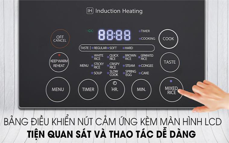 Nồi cơm cao tần Toshiba 1.8 lít RC18IP1PV - HÀNG CHÍNH HÃNG