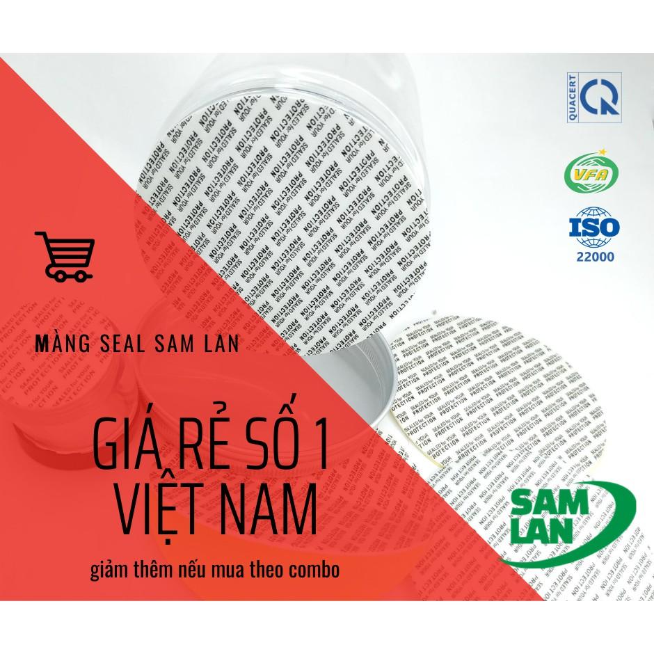 Màng seal tự dính cắt theo kích thước yêu cầu của khách hàng - Màng siu dùng cho mọi loại chất liệu chai/lọ/hũ