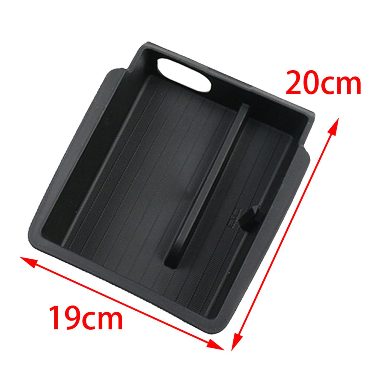 Black Storage Compartments Armrest Storage Box Replace Parts Cup Holder Durable Cards Change Lipstick Drawer Storage Box for  Y
