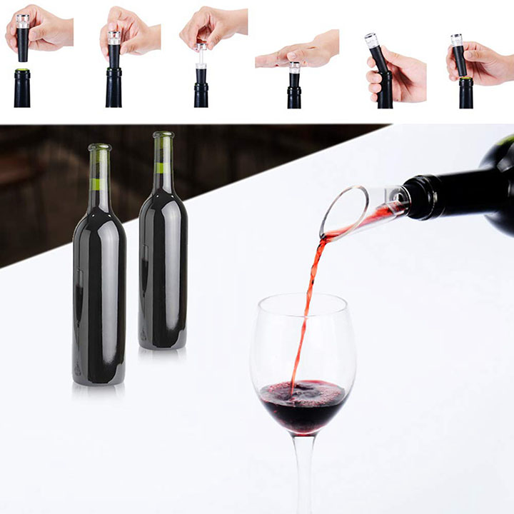 Bộ 4 Món Khui R.ượu Vang Chuyên Nghiệp Sử Dụng Pin Sạc