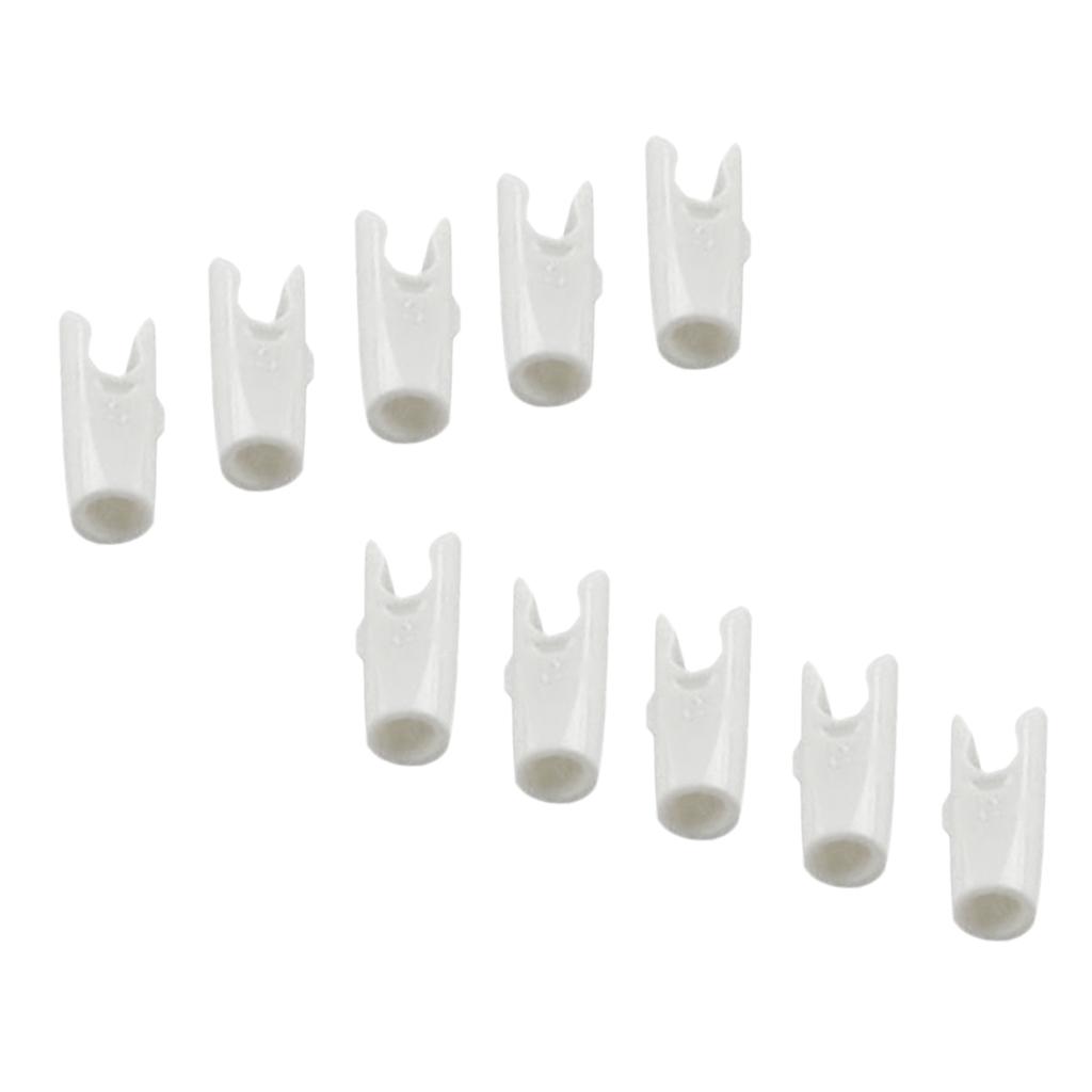 10 Pieces Plastic Arrow Nocks For Archery Hunting Shooting Outdoor Sports - Choice of 4 Colors