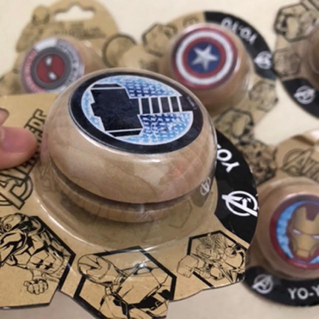 Yoyo gỗ in hình Marvel (Captain America/Iron man/Hulk/Thor)