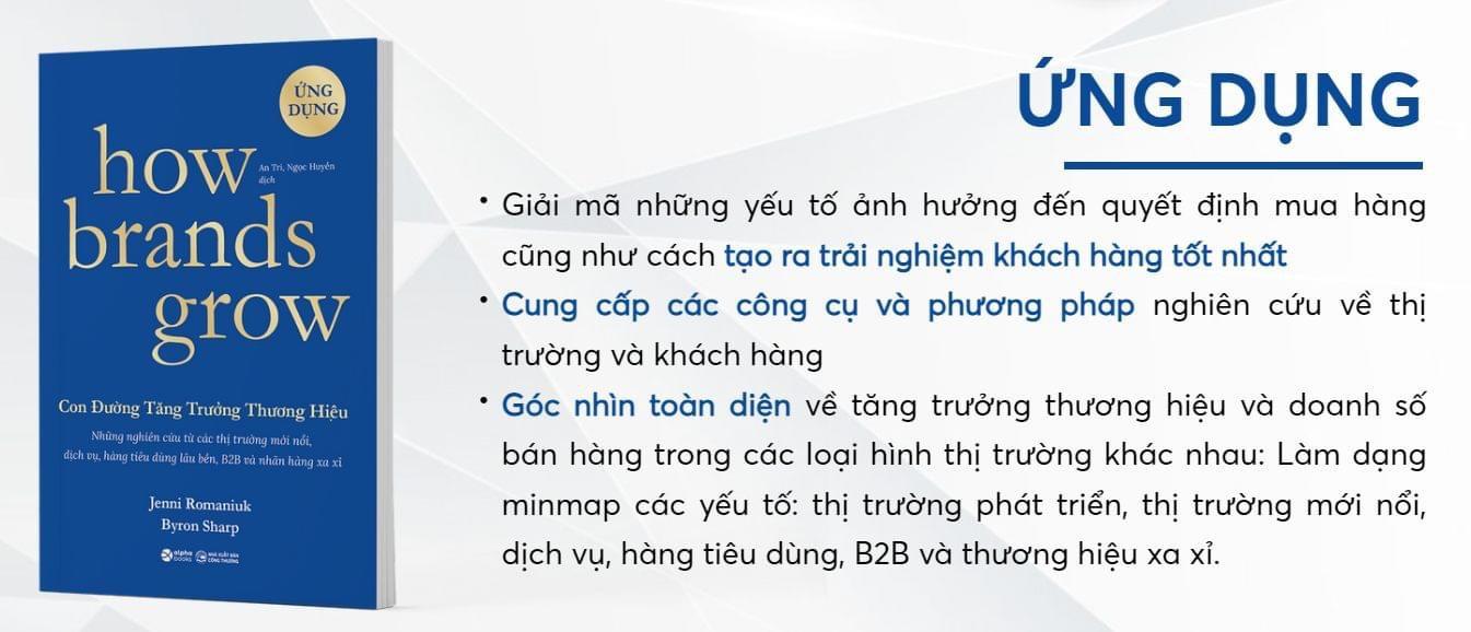 Lẻ/Combo How Brands Grow - Con Đường Tăng Trưởng Thương Hiệu - ỨNG DỤNG &amp; KHÁM PHÁ - Bản Quyền