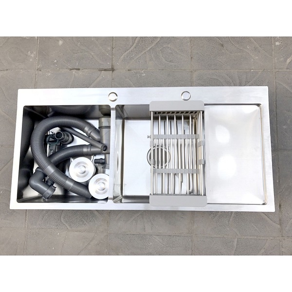 Chậu rửa chén - bát Inox 304 Đúc, Có cánh