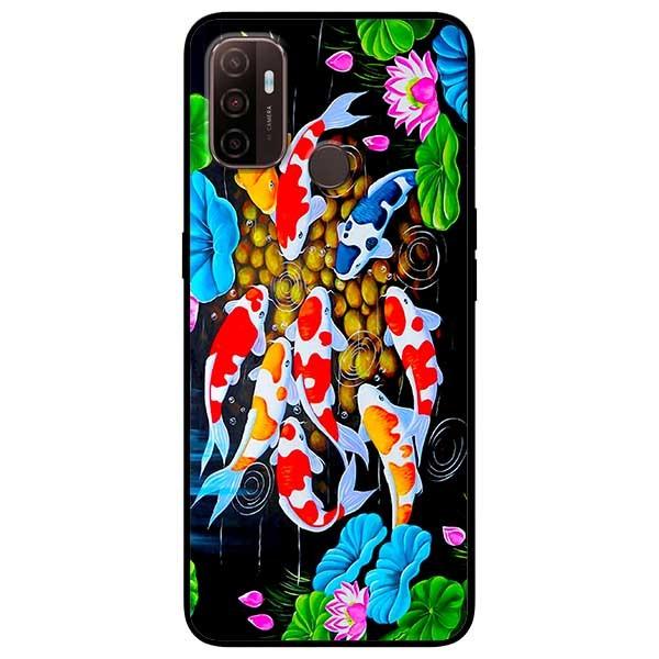 Ốp lưng dành cho Oppo A53 - A93 - mẫu Koi Sen Hồng