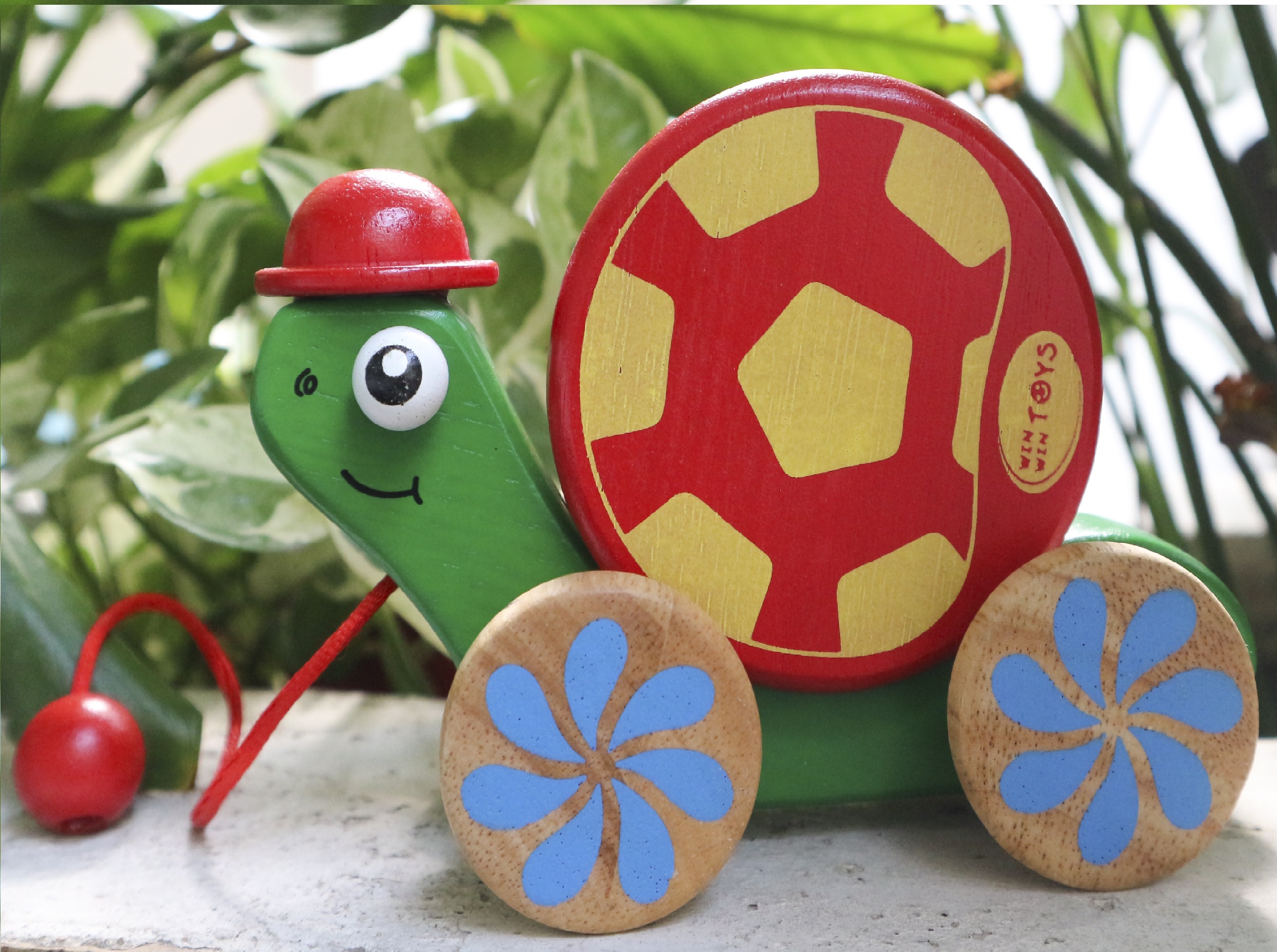 Đồ chơi mô hình con vật, Rùa Con Vui Vẻ - Đồ chơi gỗ Winwintoys