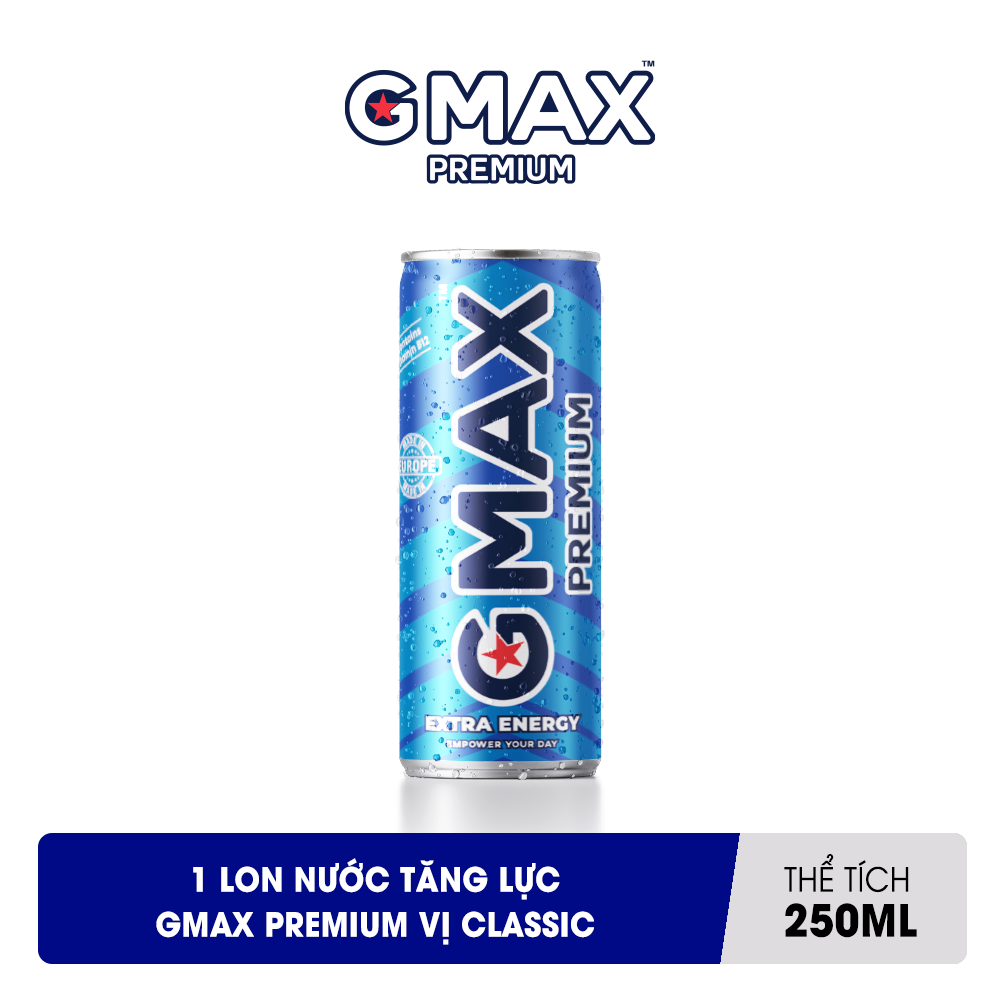 Nước tăng lực GMAX Premium vị Classic 250ml