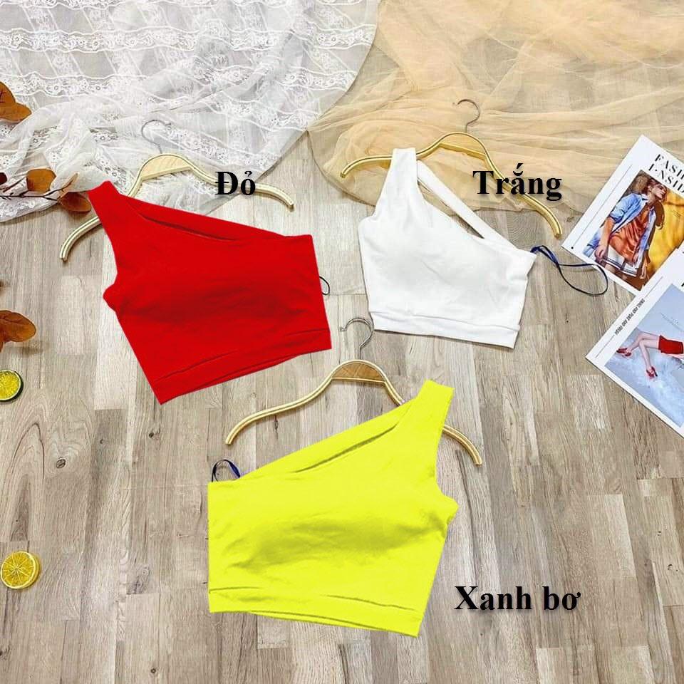 (Loại 1) Thời trang trẻ em - Áo body ôm, kiểu lệch vai, phong cách sành điệu cho bé gái - SockiMall (210567)