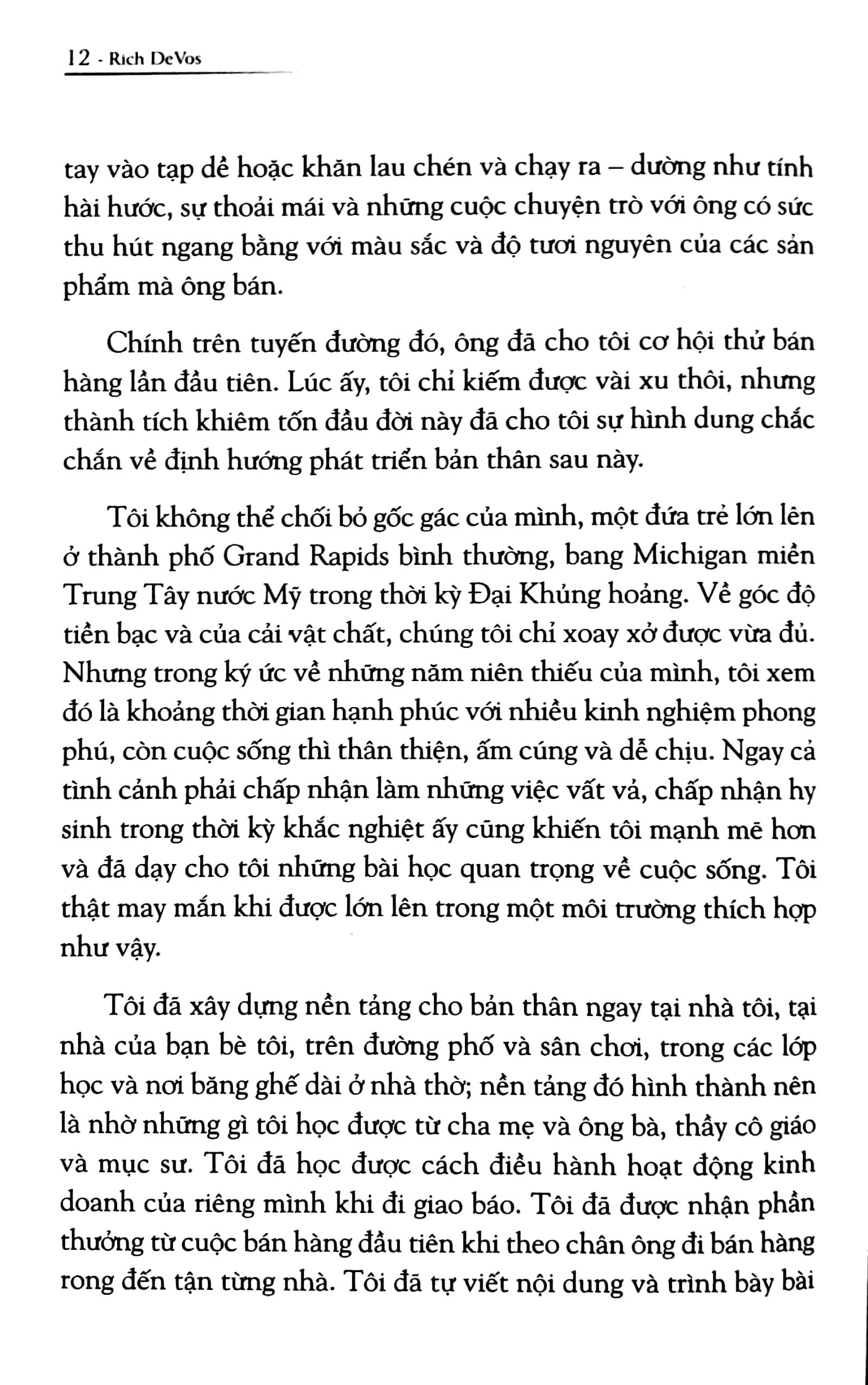 Hồi Ký Rich DeVos - Con Đường Tỷ Phú