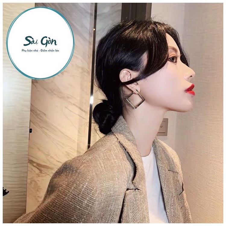 Bông tai mạ vàng phong cách cổ điển Hàn Quốc SAIGON ACCESSORY