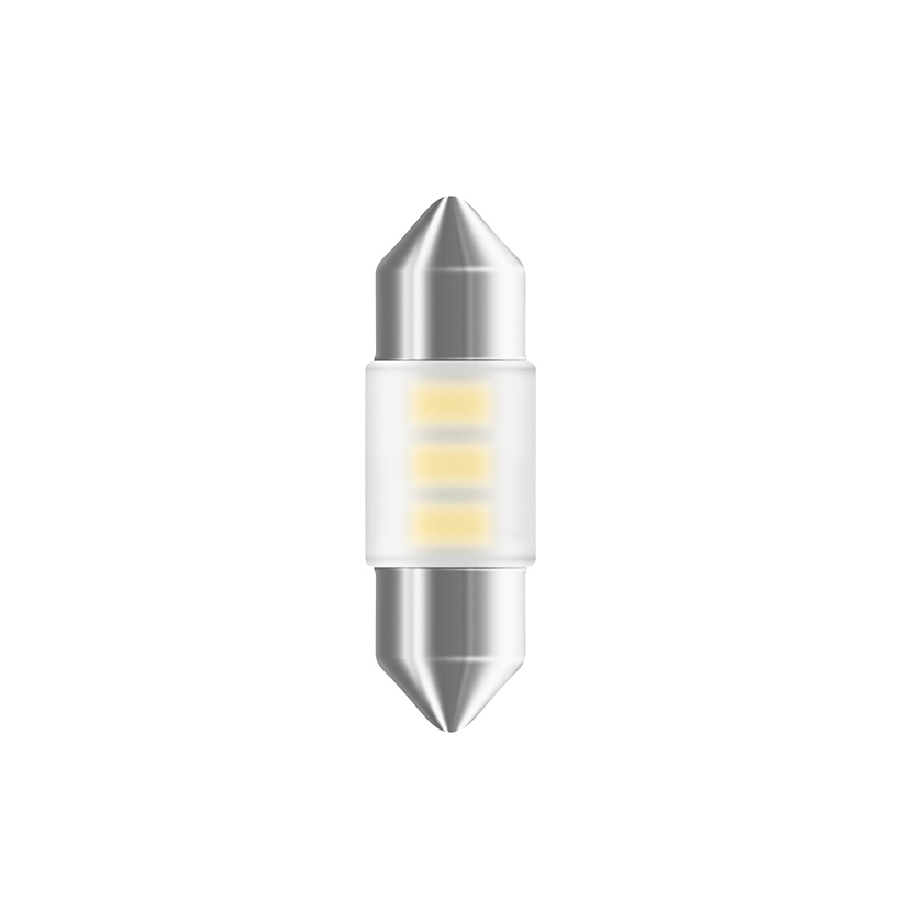 Bóng đèn led Cana ngắn OSRAM STANDARD RETROFIT C5W 12v màu trắng cool (Hộp giấy 1 cái)