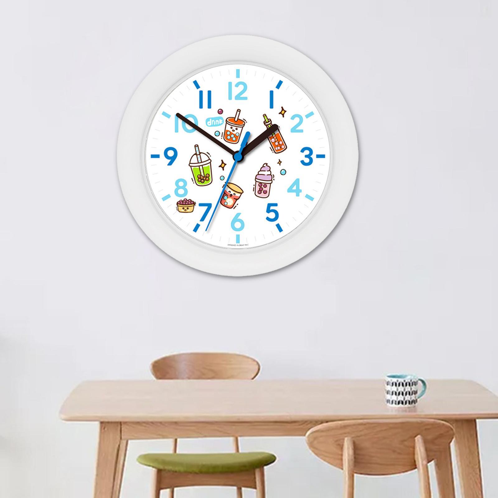 Cartoon DIY Wall Clock, Ornament, Silent for Kids Living Room Home Children Bedroom