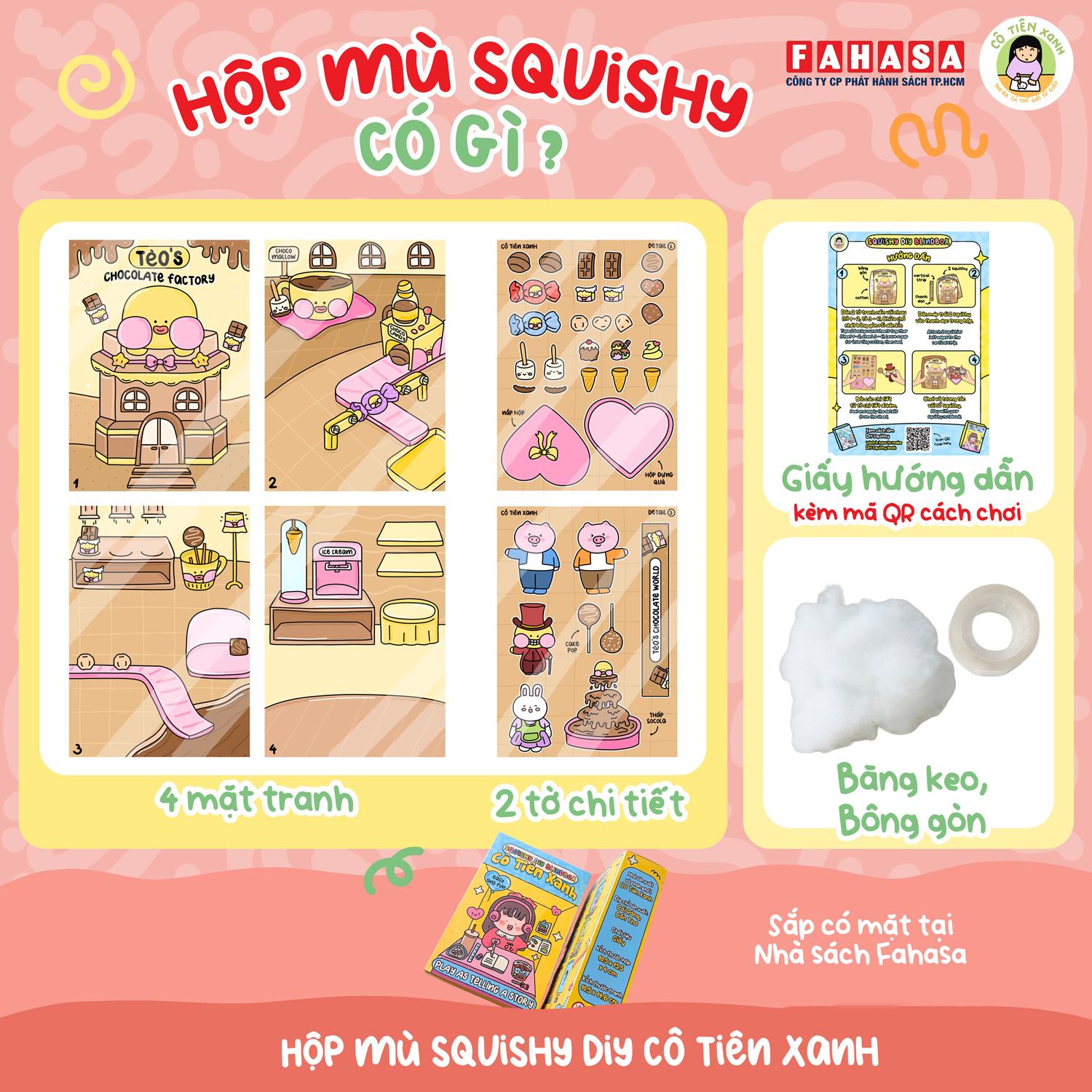 Hộp Mù Tranh Tương Tác Squishy Cô Tiên Xanh (Sản Phẩm Bên Trong Là Ngẫu Nhiên)