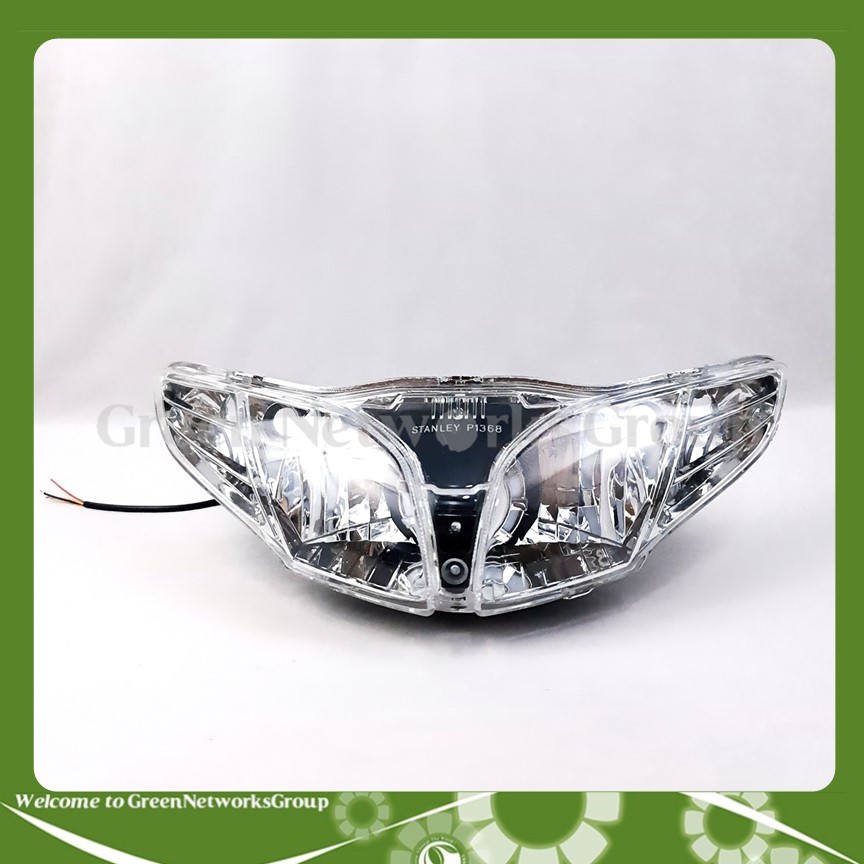Bộ đèn pha bi cầu mắt cú dành cho xe Jupiter MX ( 4 chế độ ) chớp trắng , cos pha trắng , led màu Green Networks Group