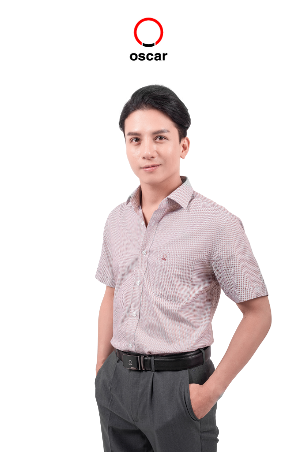 Áo sơ mi nam Oscar tay ngắn - OCMSCSF 047