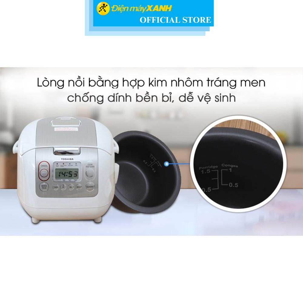 Nồi cơm điện tử Toshiba 1 lít RC-10NMFVN(WT) - Hàng chính hãng