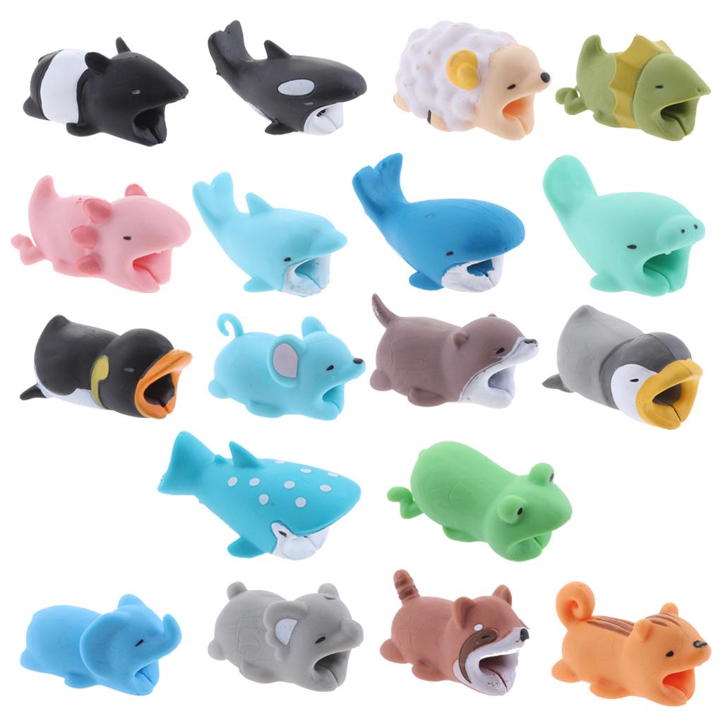 Animal Wire Protectors Headphone Cable Saver for Apple Android Universal Charging Cable Accessory