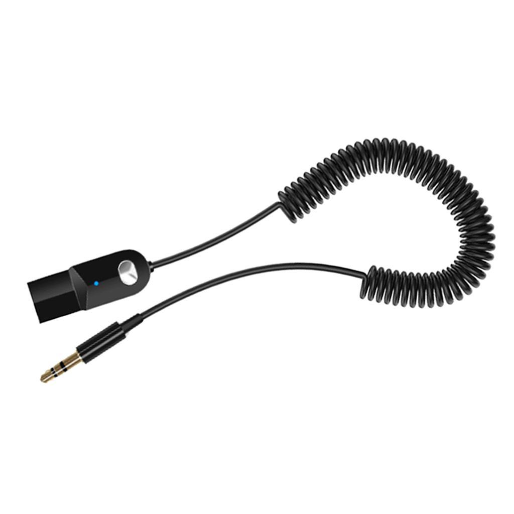 USB Bluetooth 5.0 Audio Adapter Receiver 3.5mm AUX Auto Car