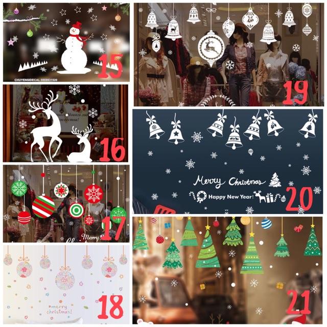 Decal Trang Trí Noel - Nhiều mẫu ngẫu nhiên