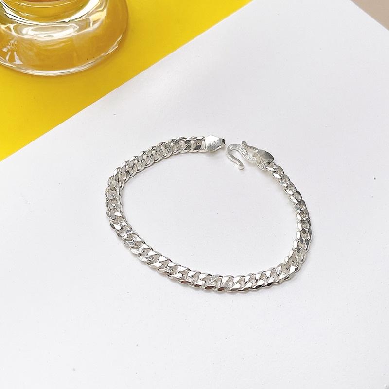 Lắc Tay Bạc Ta Cho Bé Trai LTB05 - Lắc tay trẻ em bạc thật Mina Jewelry