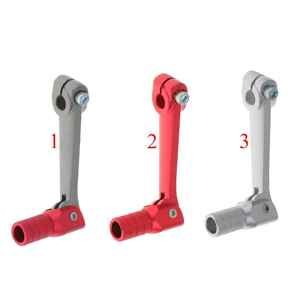 4X Aluminum Folding Gear Shifter Lever For Engine Peg Motor Drive Black/Red