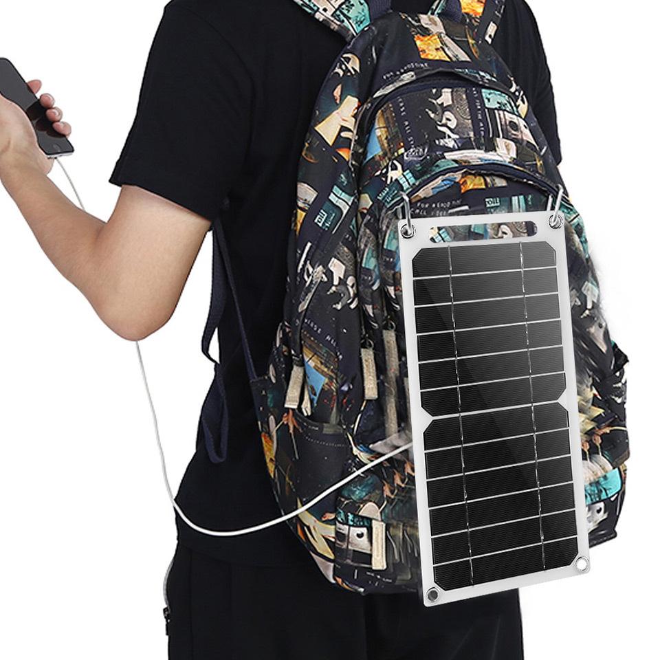 Bảng điều khiển năng lượng mặt trời di động 30W Tấm năng lượng mặt trời 5V với USB Sạc an toàn Ổn định Bộ sạc pin cho Power Bank Phone Cắm trại ngoài trời Màu sắc: 30W 300mmx145mm