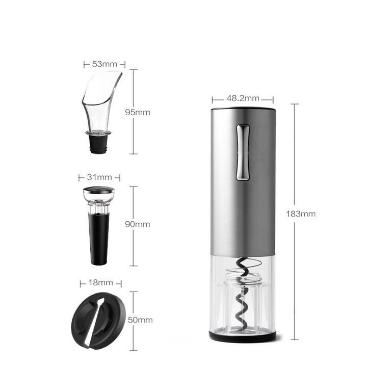 Bộ Dụng Cụ Mở Rượu Vang Tự Động Hợp Kim Nhôm KB1-601802