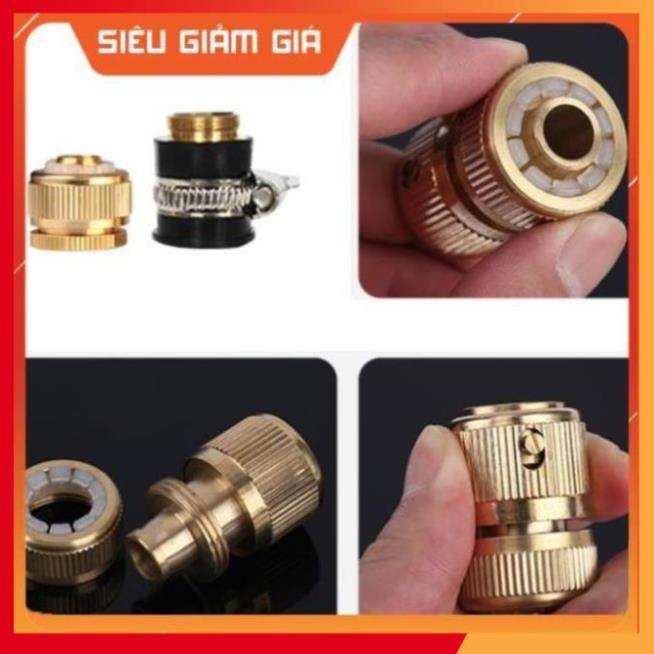 Bộ dây vòi xịt nước rửa xe, tưới cây .tăng áp 3 lần,loại 3m,5m 206701-2 đầu đồng,cút đồng,nối đồng+ tặng mở chai
