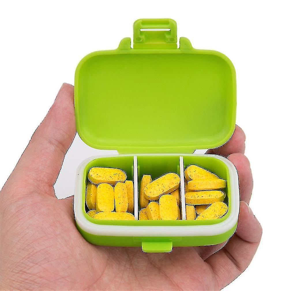 Hộp đựng thuốc nhỏ 3 ngăn di động Hộp đựng thuốc Hộp đựng thuốc Hộp đựng thuốc