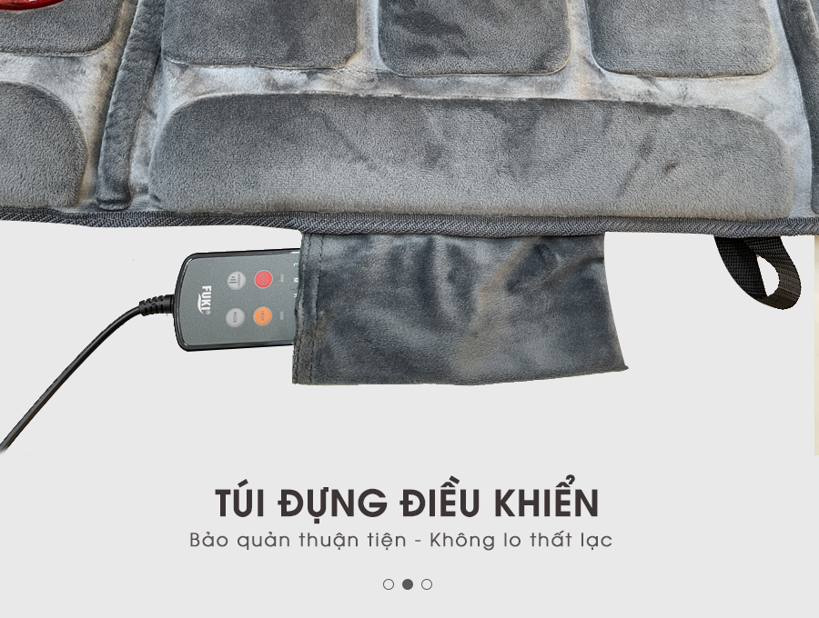 Nệm Massage Toàn Thân nhiệt và hồng ngoại OKACHI JP-M799