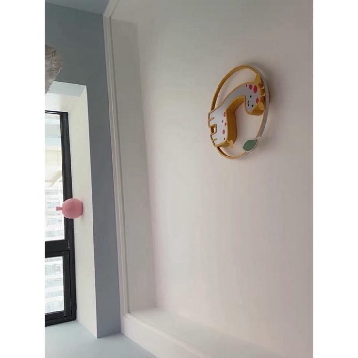 Đèn trần phòng trẻ em,đèn trần hình hươu cao cổ vàng DT DDT