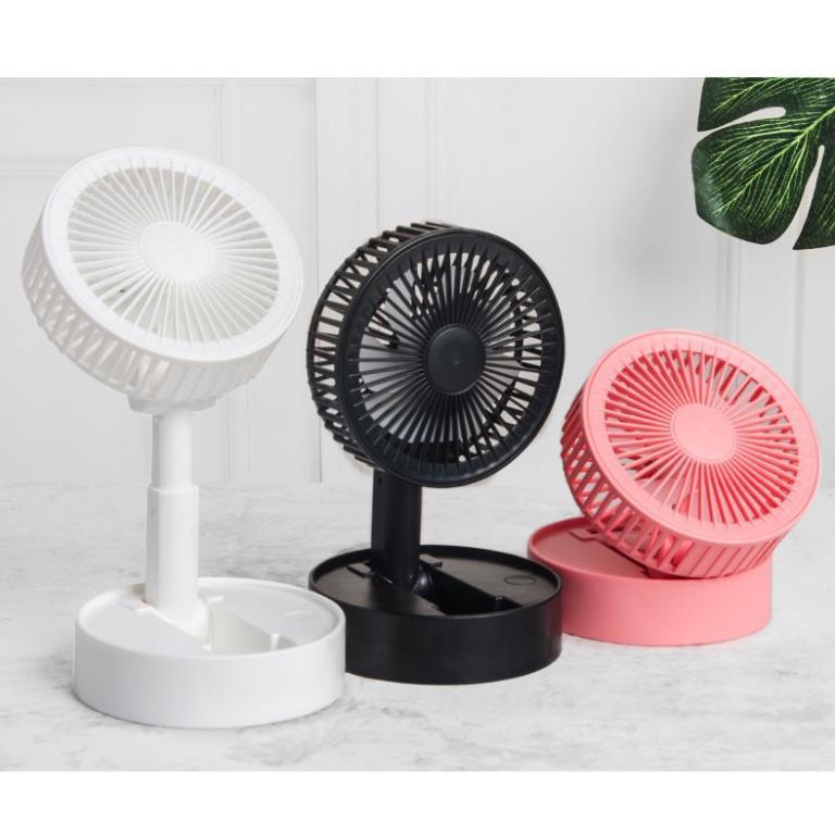 ️Tích Điện 3H️Quạt Mini Để Bàn Sạc Tích Điện Gấp Gọn USB Fan A9, Siêu Tiện Dụng Cho Mùa Hè 2021