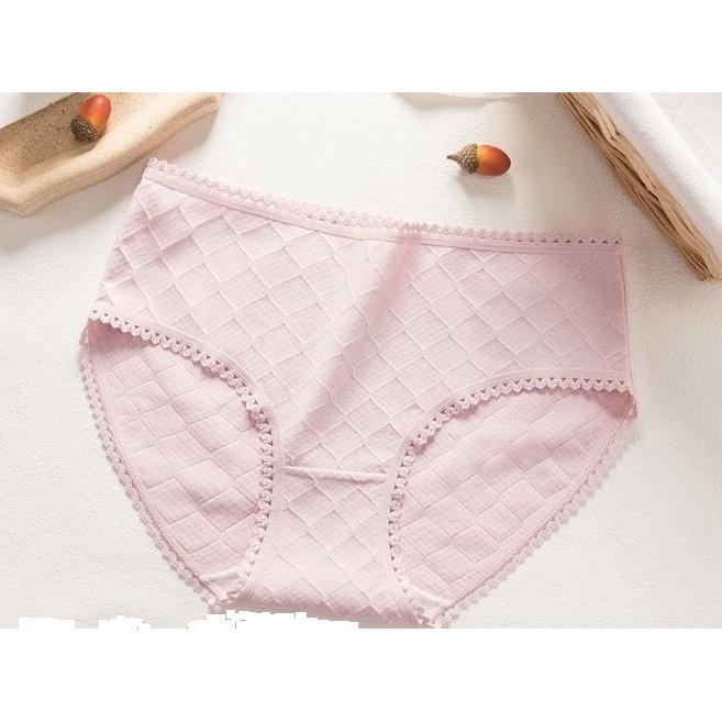 Quần Lót Cotton Kháng Khuẩn Viền Ren