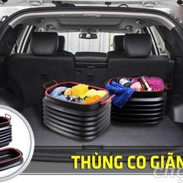 Thùng đựng đồ co giãn trên xe hơi 37L