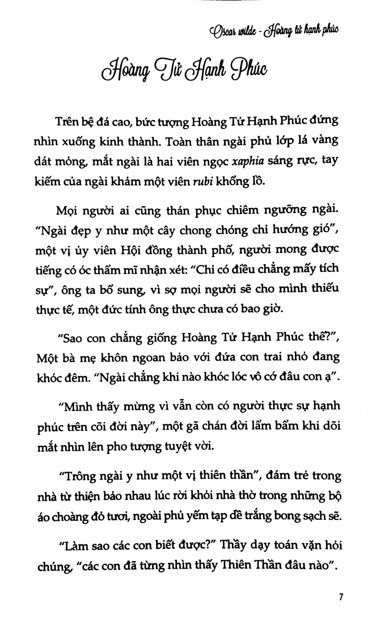 Happy Prince - Hoàng Tử Hạnh Phúc (Song Ngữ Anh - Việt)