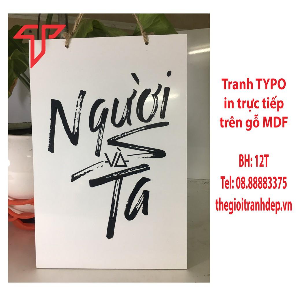 Tranh Typo tranh treo tường, tranh chữ thiết kế - lời hay ý đẹp