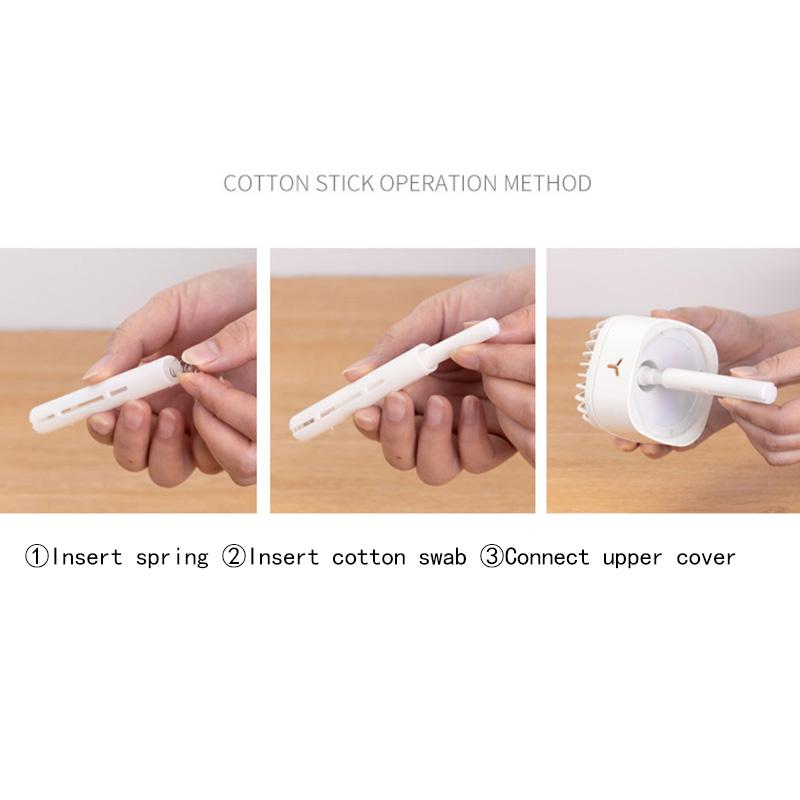 Máy Làm Mát Không Khí 300Ml Cool Mist Máy Tạo Ẩm, Phun Sương Di Động Máy Tạo Độ Ẩm Không Khí Mini Quạt Phun Sương Cầm Tay Máy Phun Sương Tạo Độ Ẩm Cá Nhân Quạt