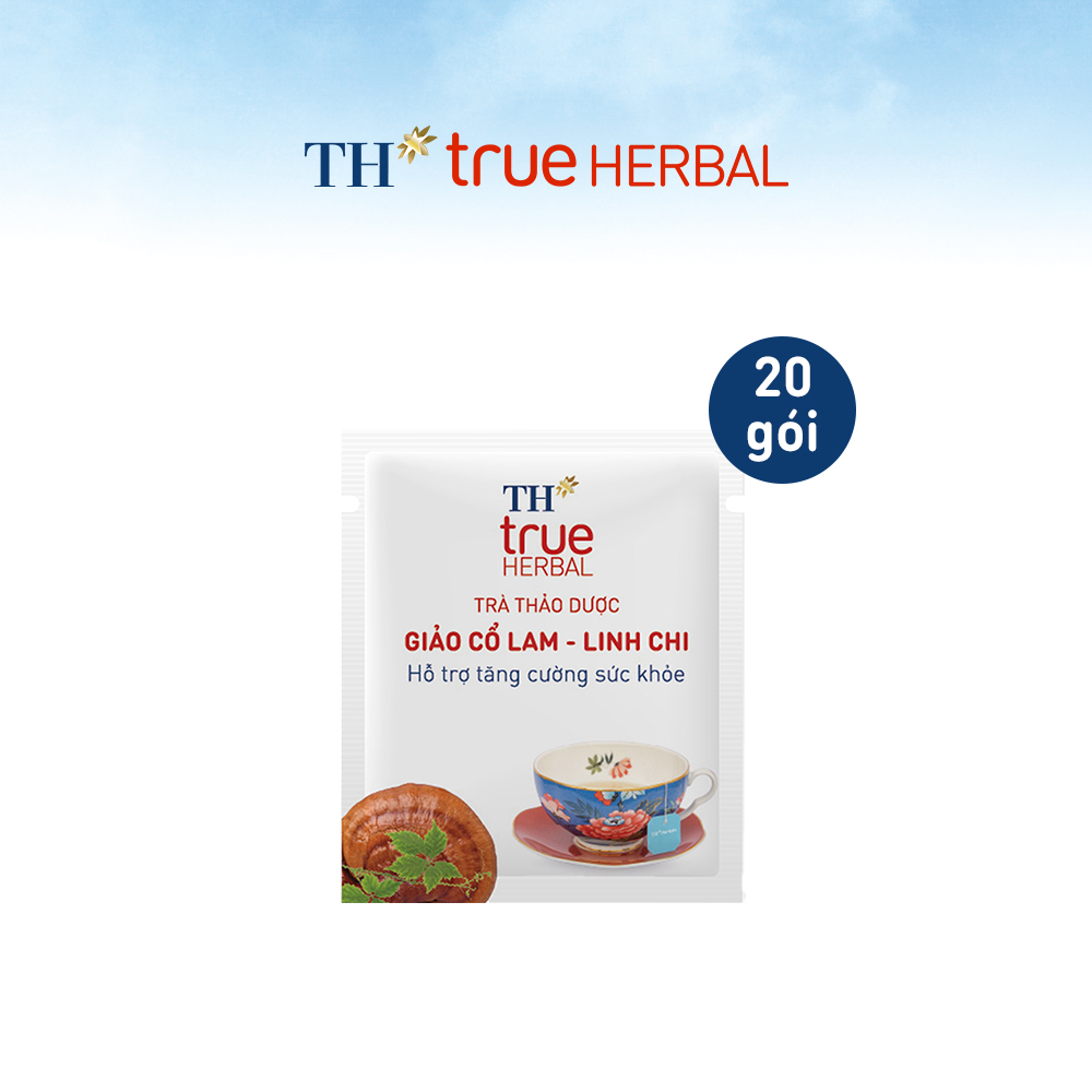 Hộp trà thảo dược TH true HERBAL Giảo cổ lam – Linh chi (20 gói)