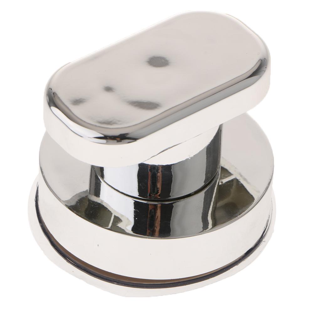 2xStrong Suction Cup Cabinet Handle Glass Door Pull Window Knob Decor Silver S