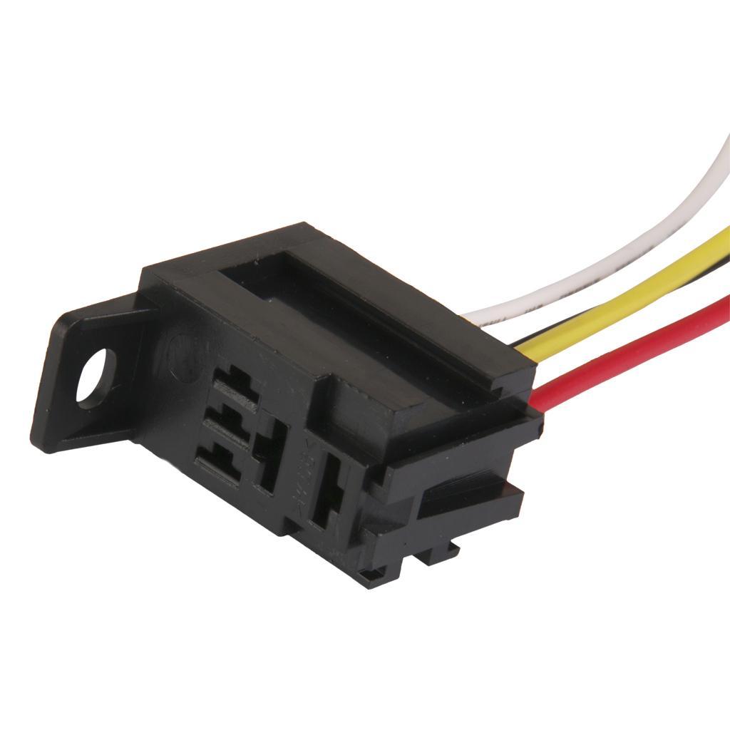 1 Piece Replacement 12V DC 30A Relay Socket, High Performance Repair Part for