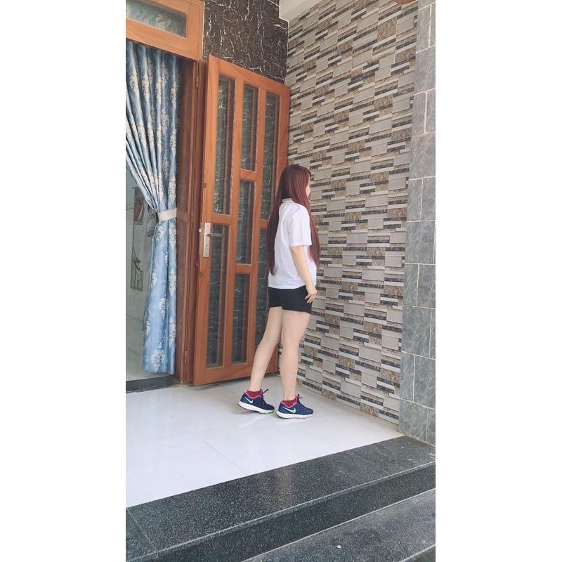 Áo sơ mi oversize cổ vest 1 túi.