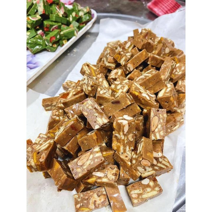 Bánh Nougat - Kẹo Hạnh Phúc Oki Oki Vị Sầu riêng Ngọt Nhẹ Tự Nhiên Mềm Dẻo Thơm Ngon (240g/Hộp)